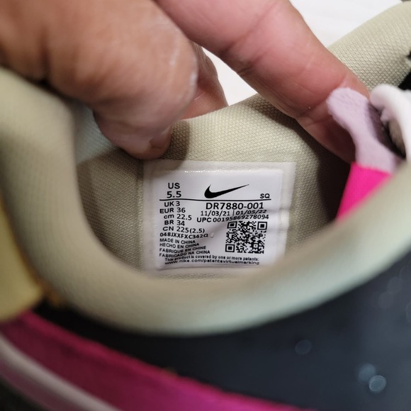 NIKE AIR FORCE 1 FONTANKA PINK, SIZE 5.5 - Picture 8 of 9